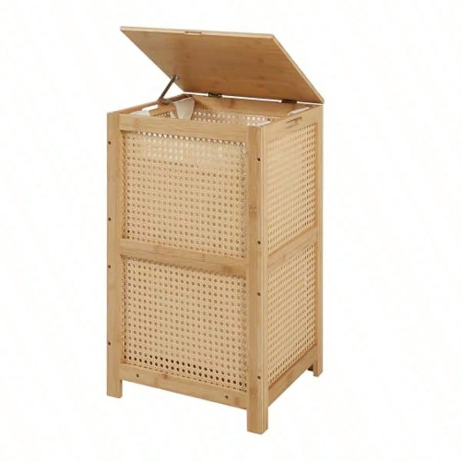 Basket Bag Wicker - Bamboo Wicker Laundry Hamper Basket With