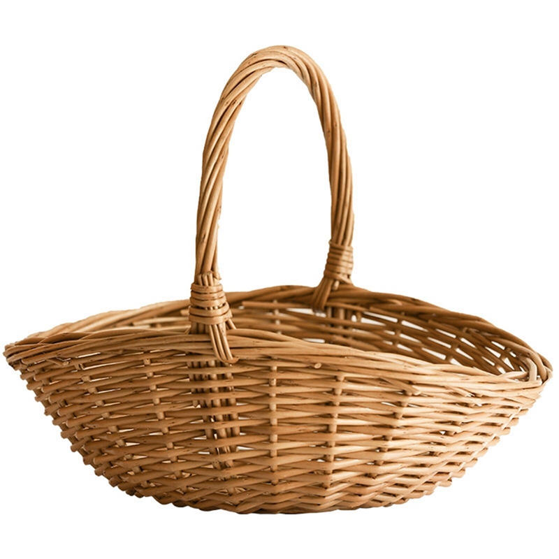 Basket Bag Wicker - Wicker Storage Basket With Handle, Gift