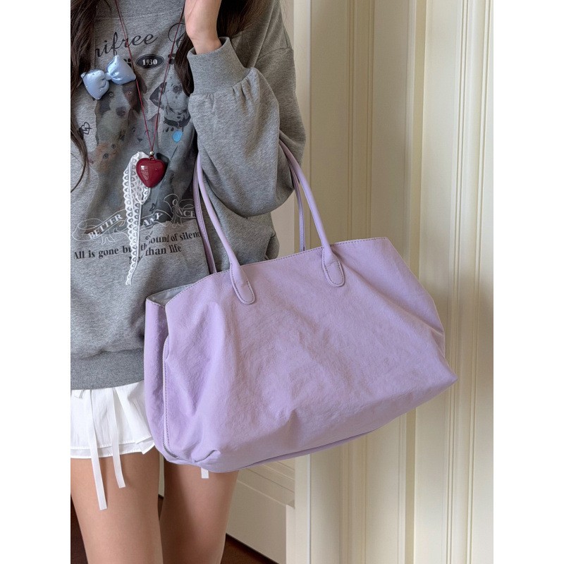 Women Bags With Laptop Compartment - Minimalist Large-Capacity Tote Multi-Compartment Nylon Computer