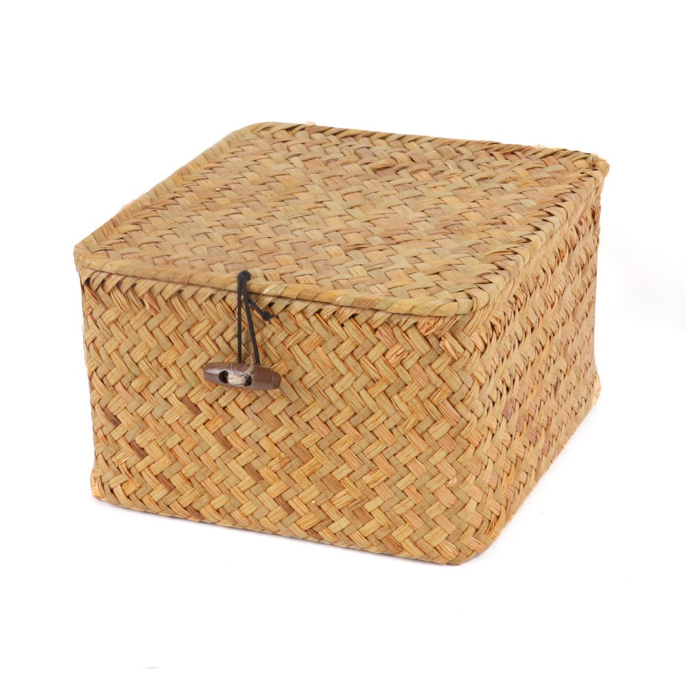 Basket Bag Wicker - Eco-Friendly Sea Grass Wicker Shelf Baskets