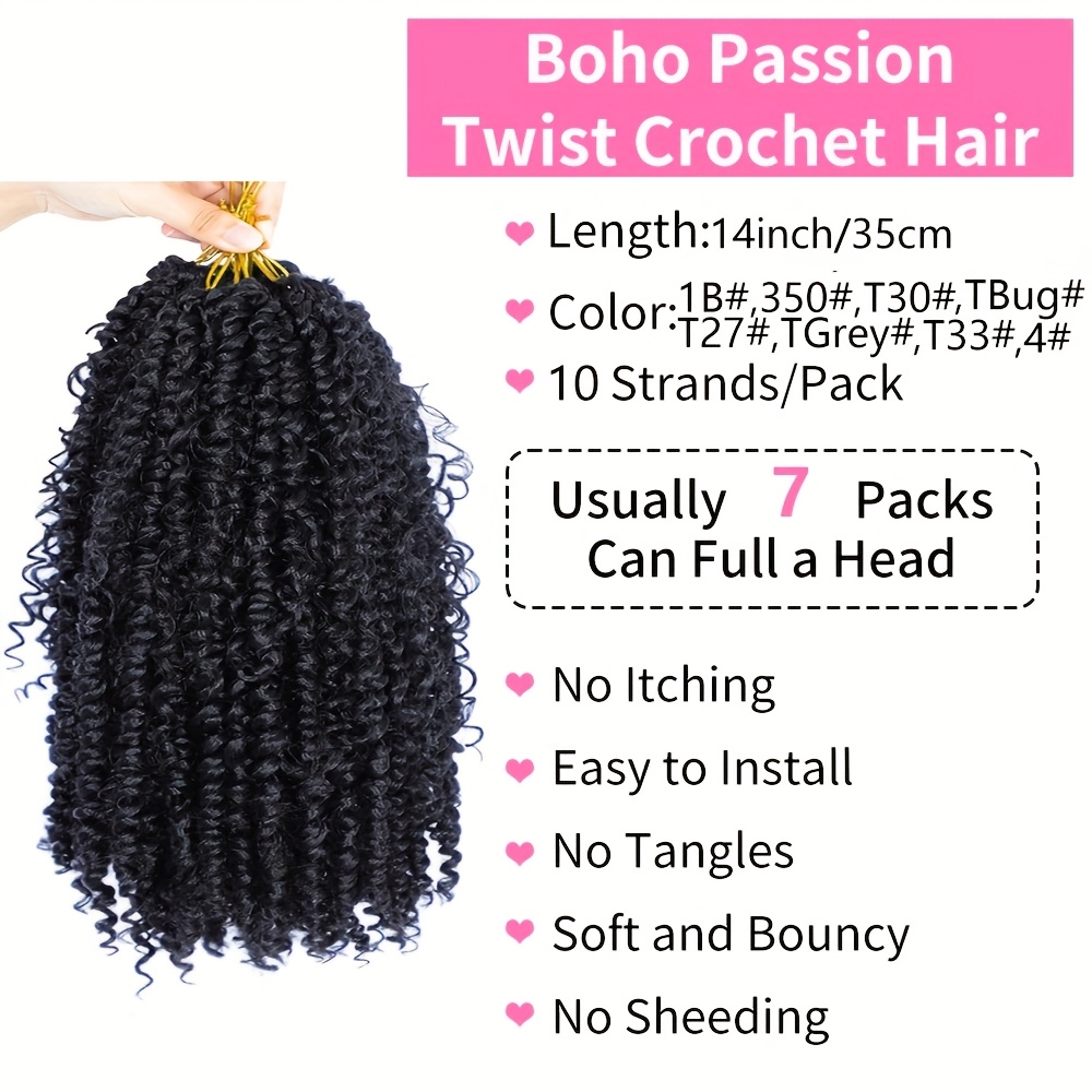 Passion Twist Hair 10 inch Boh - Women Bags Pack review and price