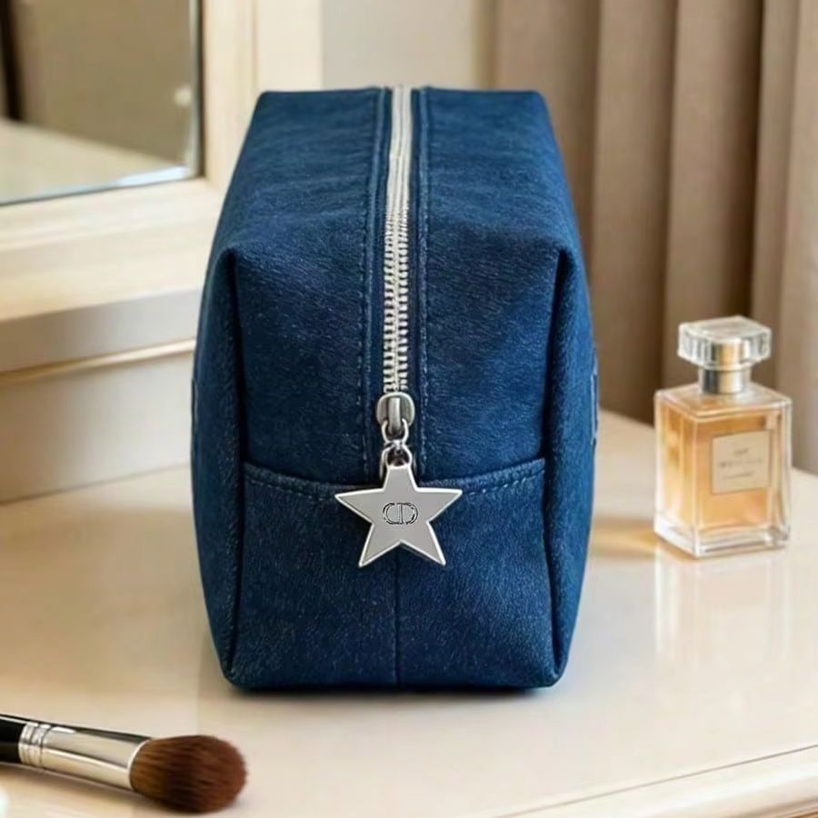 Dior Dark Denim Embroidered Lo - Women Bags Dior review and price