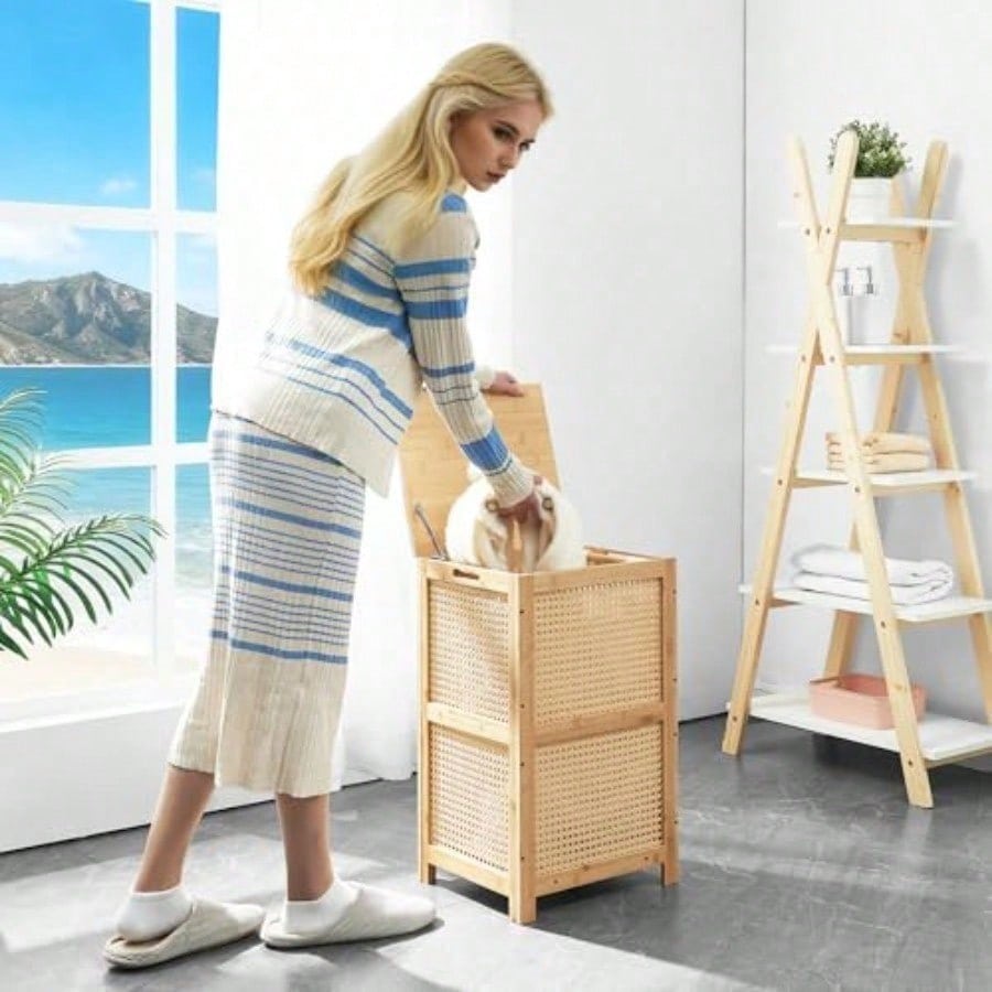 Bamboo Wicker Laundry Hamper B - Basket Bag Wicker review and price