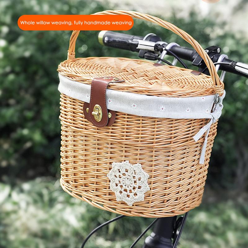 Wicker Bicycle Basket Handleba - Basket Bag Wicker review and price