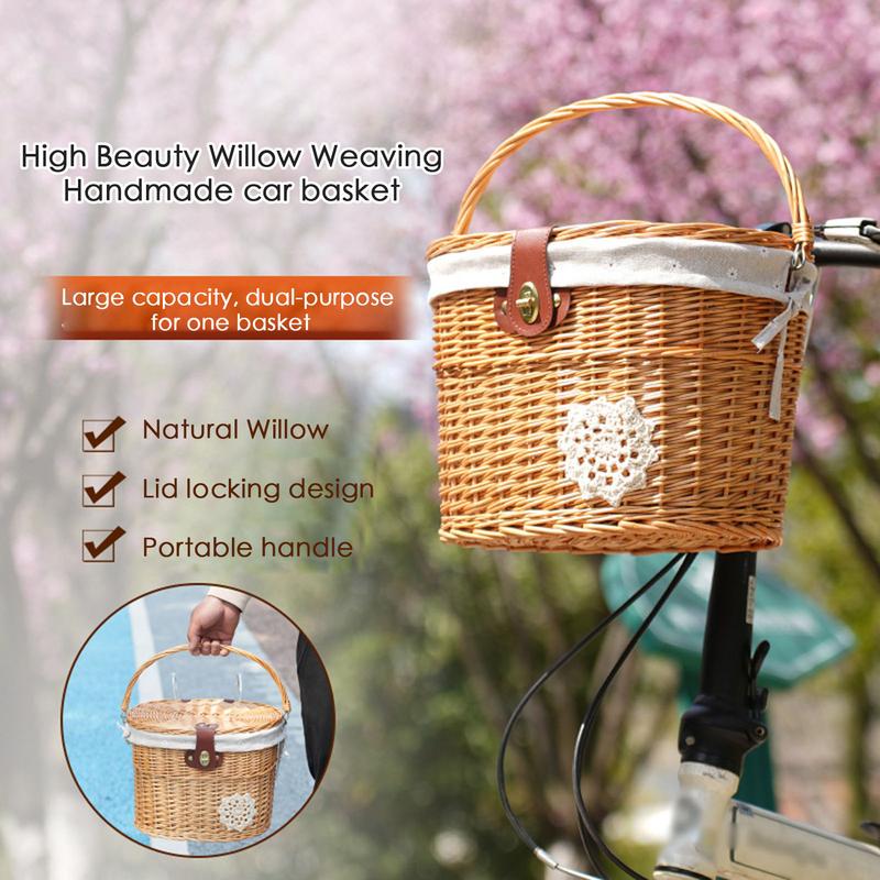 Wicker Bicycle Basket Handleba - Basket Bag Wicker review and price