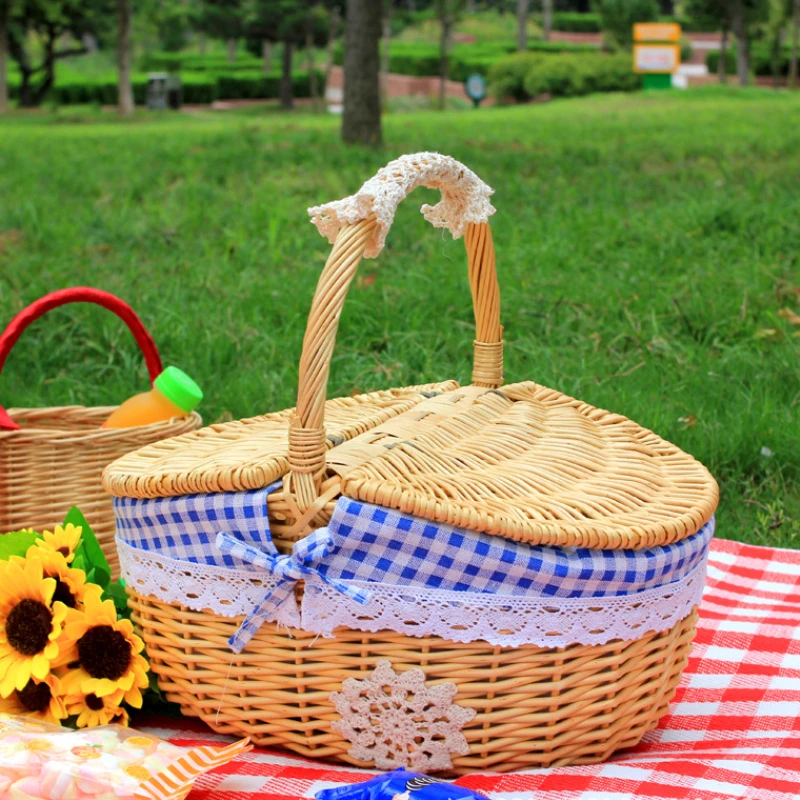 Wicker Basket with Handle Doub - Basket Bag Wicker review and price