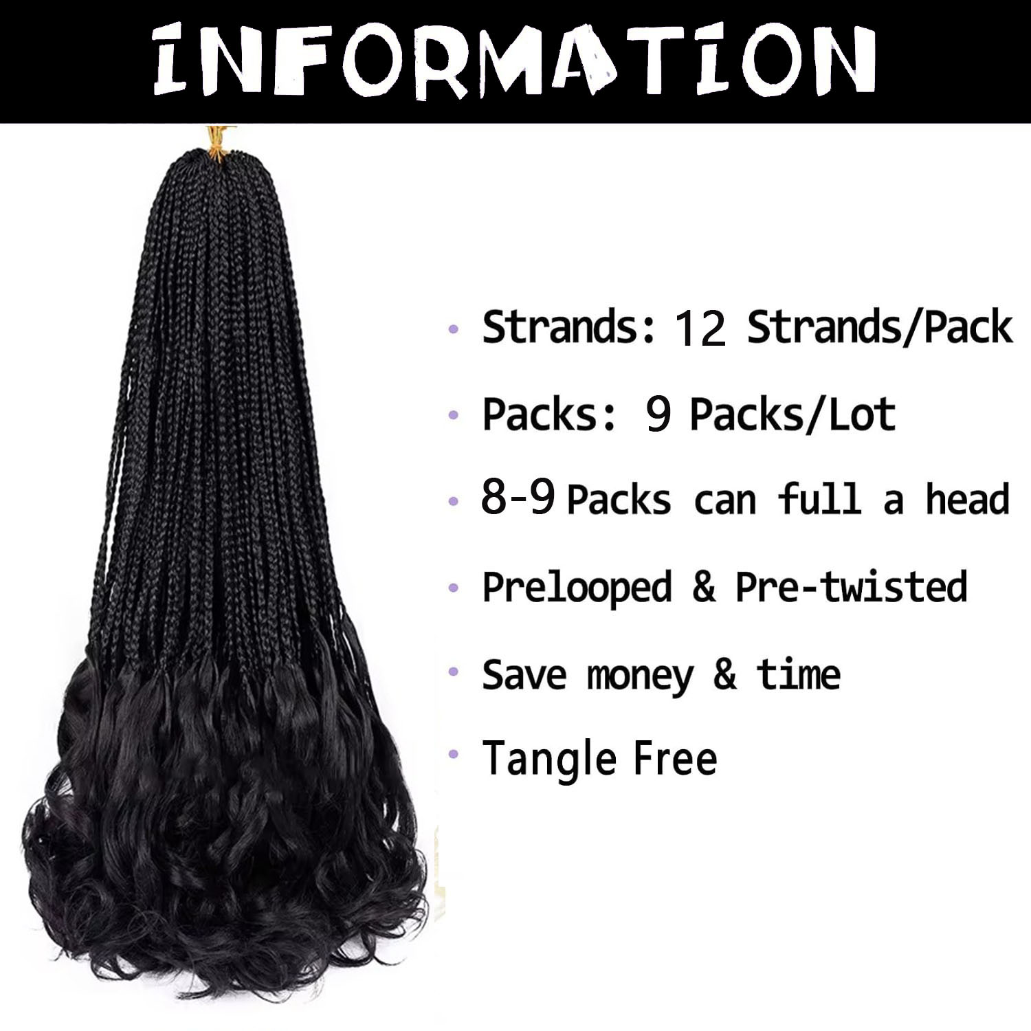 French Curl Crochet Braids 14  - Women Bags Pack review and price