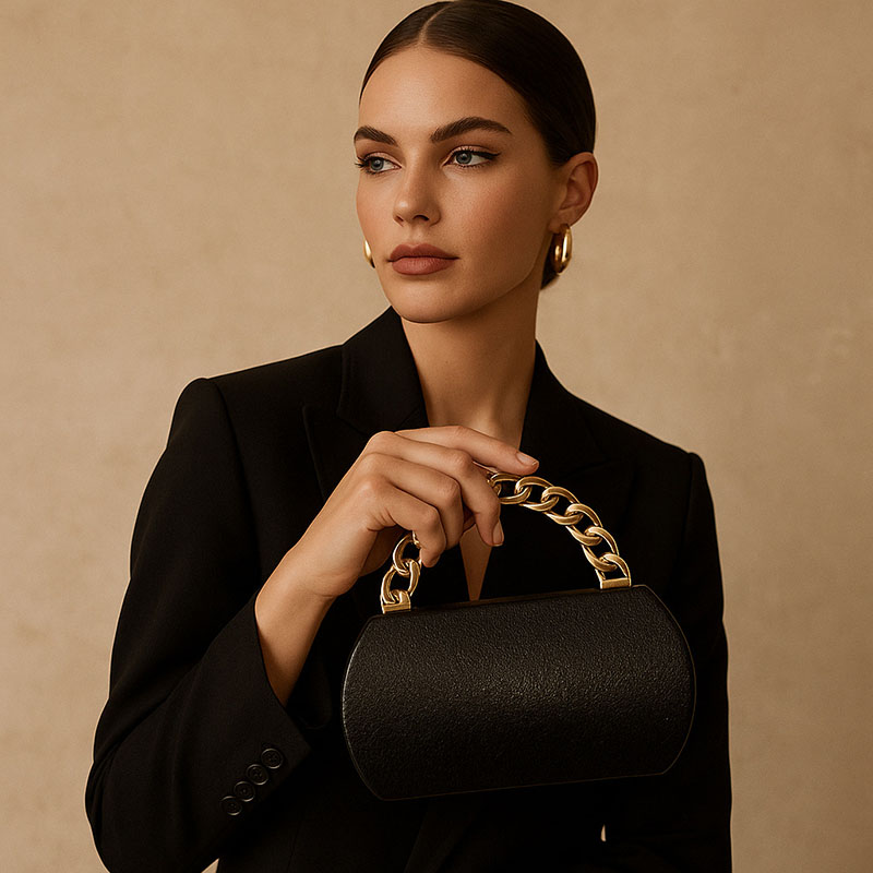 Luxury Gold Metal Buckle Box C - Women Bags Gold review and price