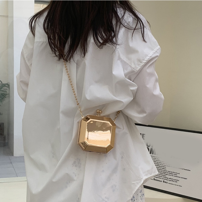 Mini Luxury Gold Party Evening - Women Bags Gold review and price