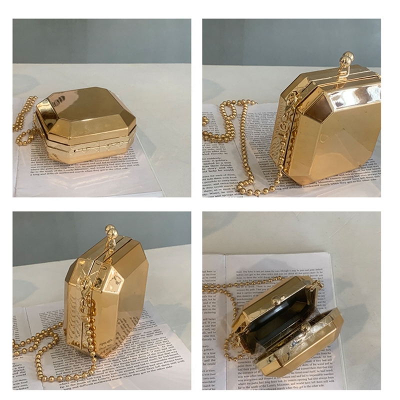 Mini Luxury Gold Party Evening - Women Bags Gold review and price