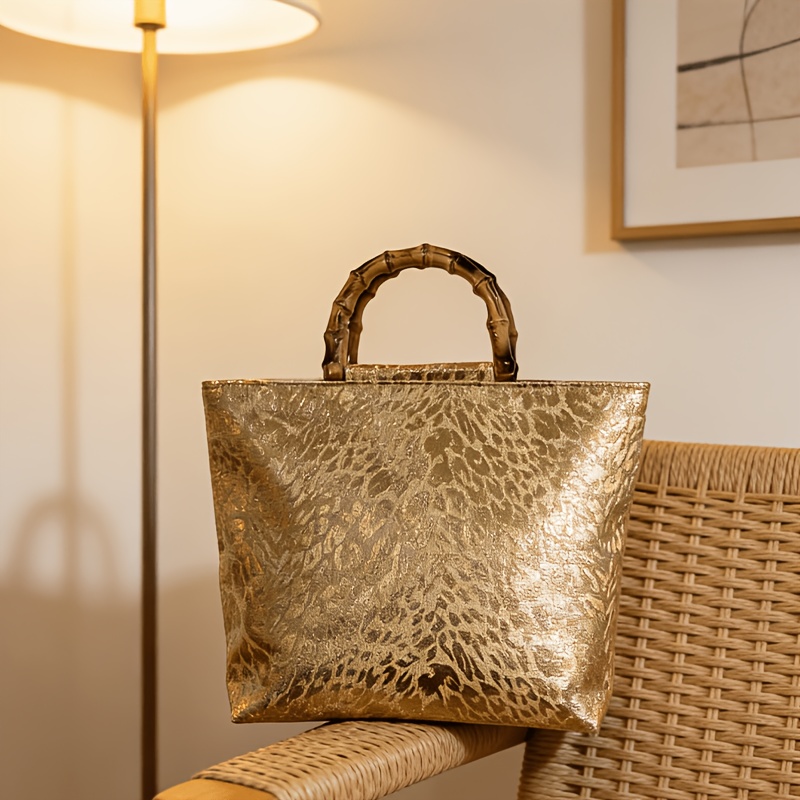 Light luxury metallic gold jac - Women Bags Gold review and price