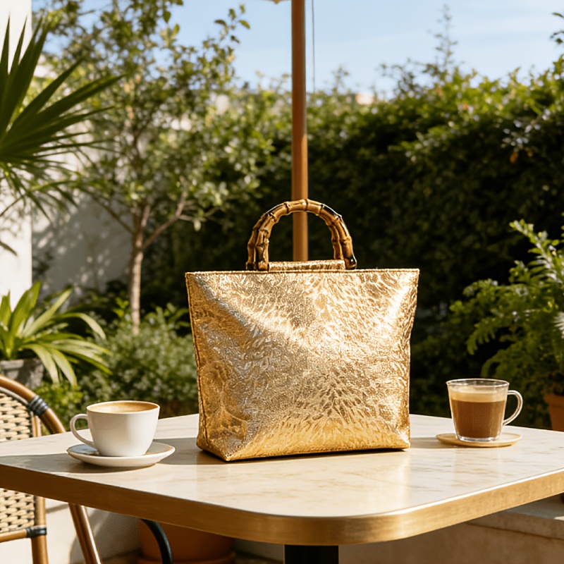 Light luxury metallic gold jac - Women Bags Gold review and price