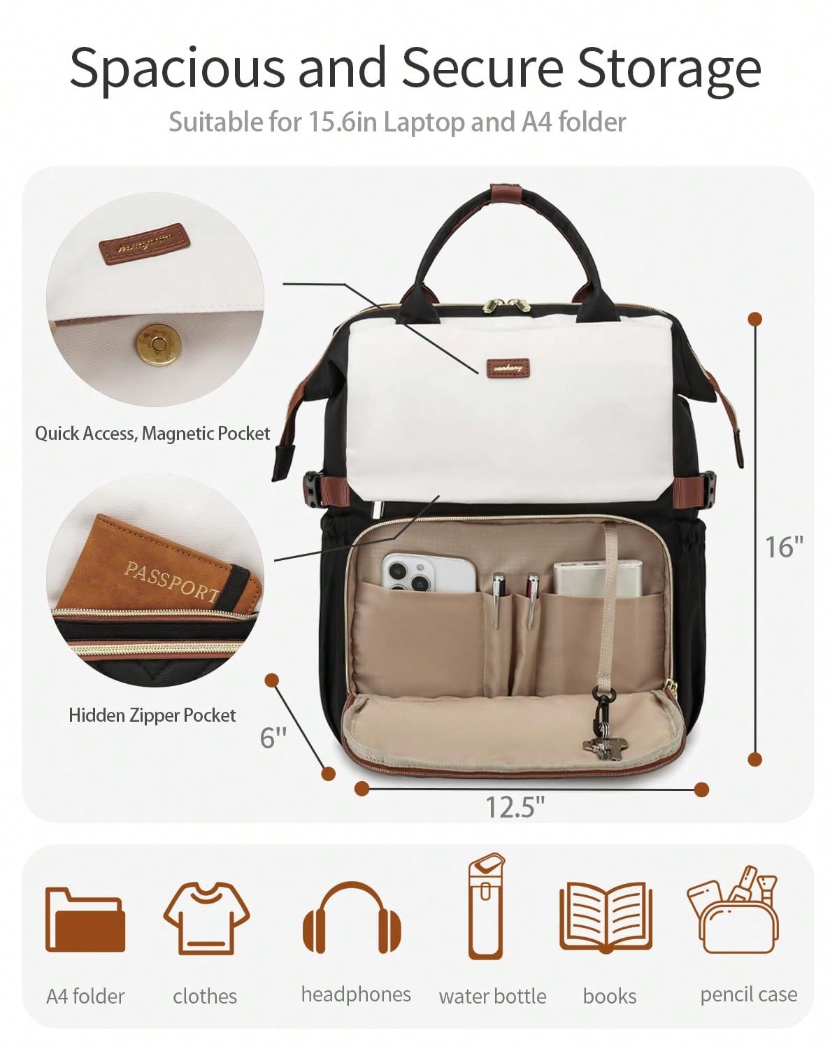Bookbag For Women Laptop Backp - Women Bags With Laptop Compartment review and price