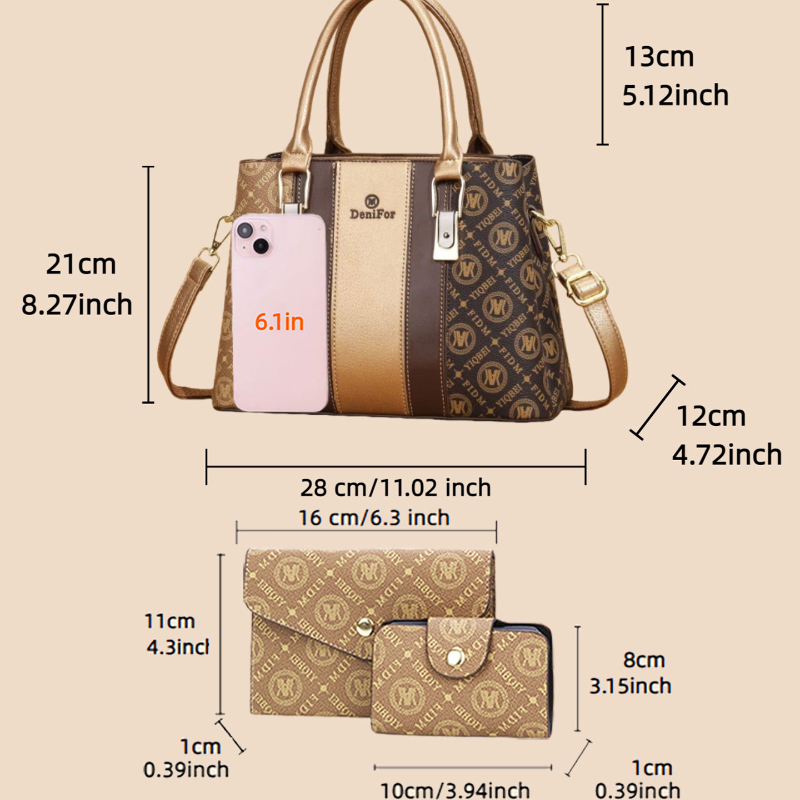 3-piece set of women's handbag - Women Bags Designer review and price
