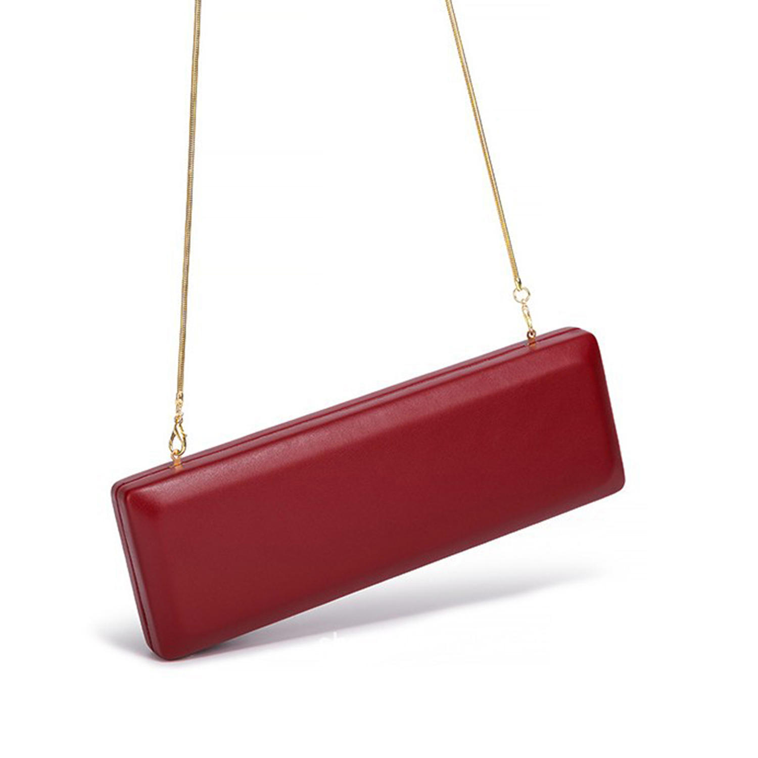 Elegant Red Evening Bag Minima - Women Bags Gold review and price