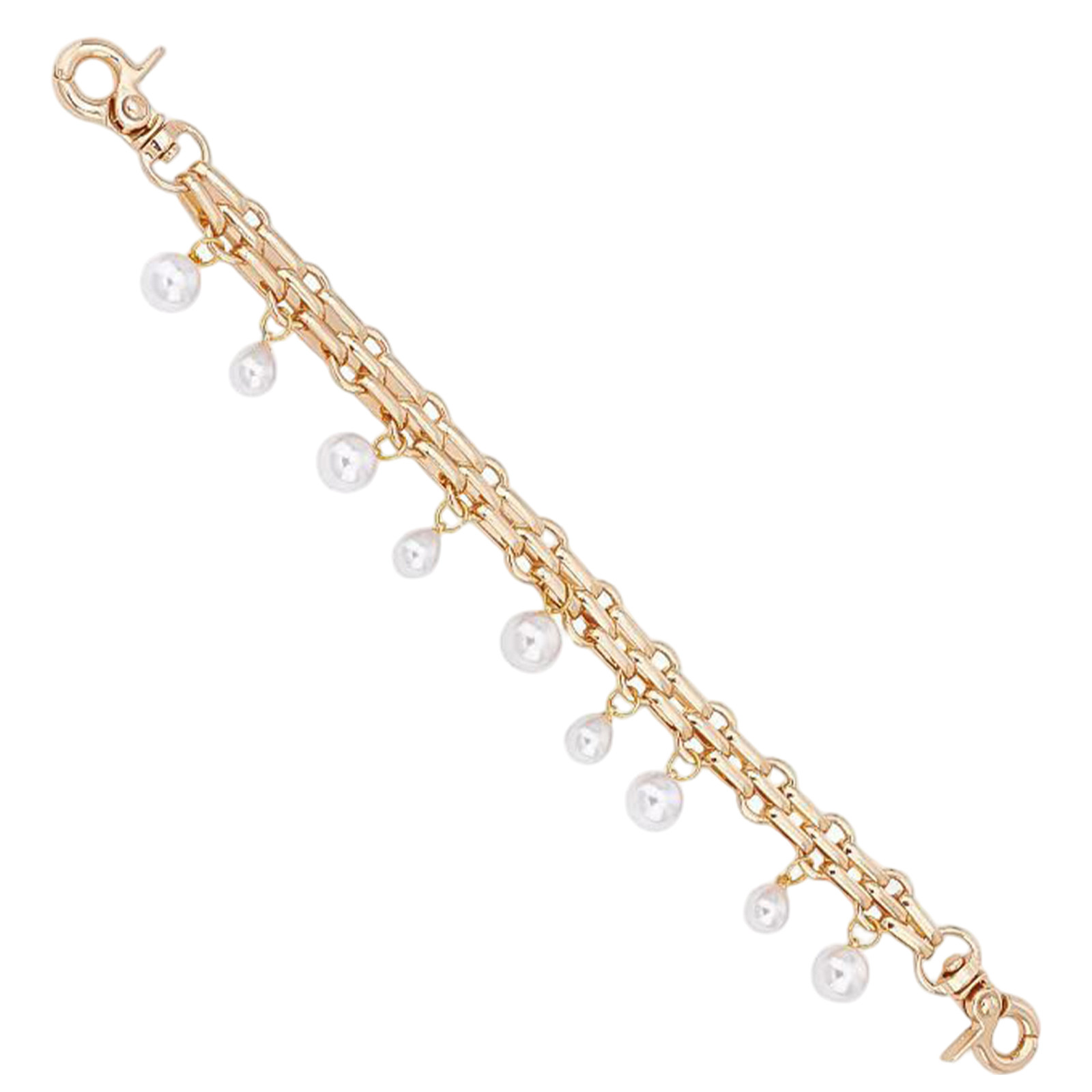 Gold Metal Pearl Purse Chain E - Women Bags Gold review and price