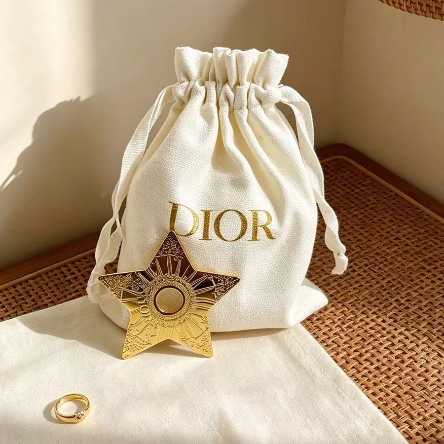 Dior Off‑White Canvas Drawstri - Women Bags Dior review and price