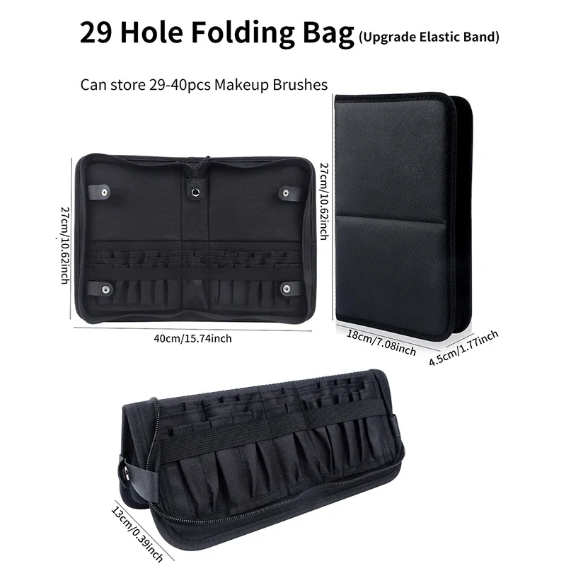 29/23 Holes Foldable Makeup Br - Women Bags Rack review and price