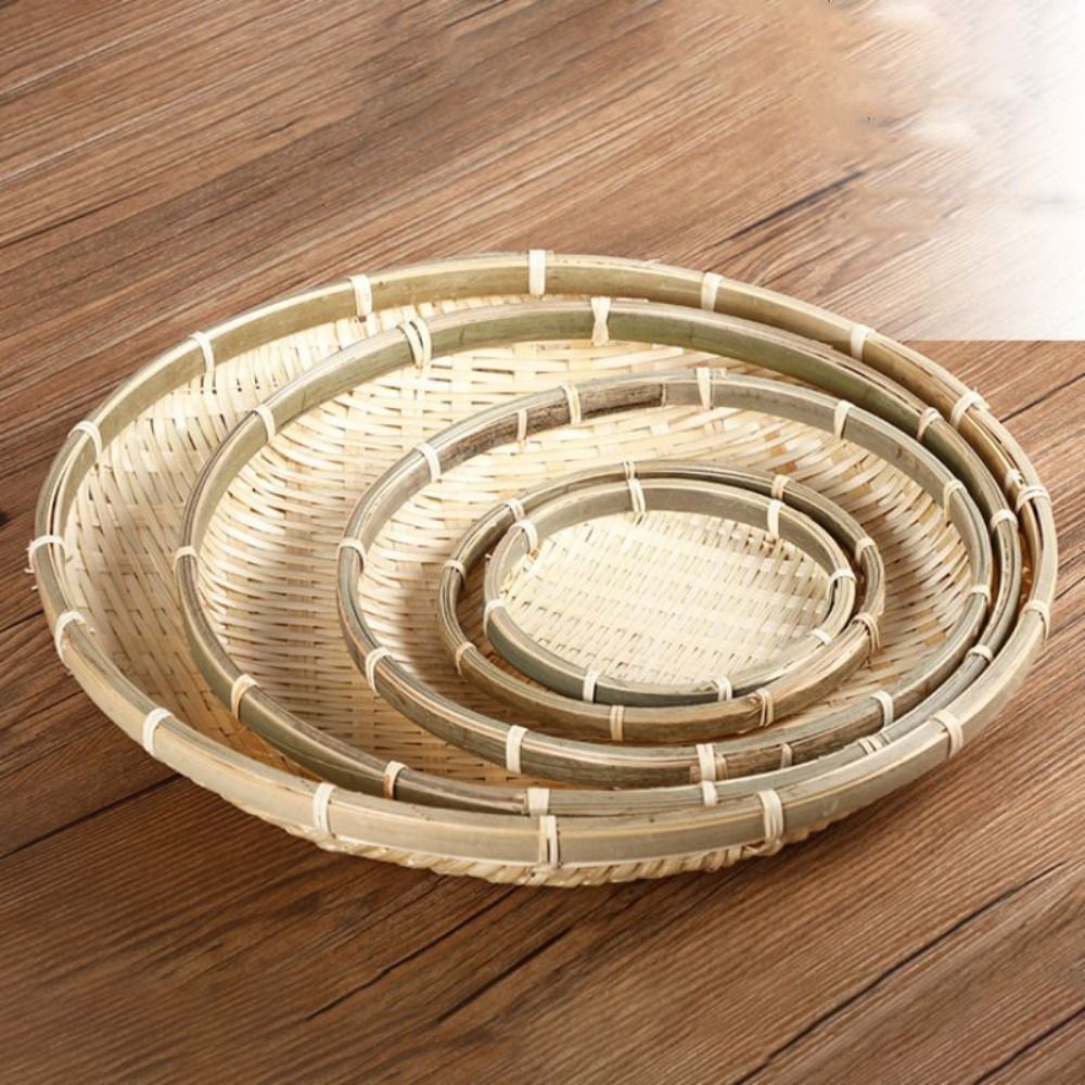 Handmade Woven Bamboo Tray Bam - Basket Bag Wicker review and price