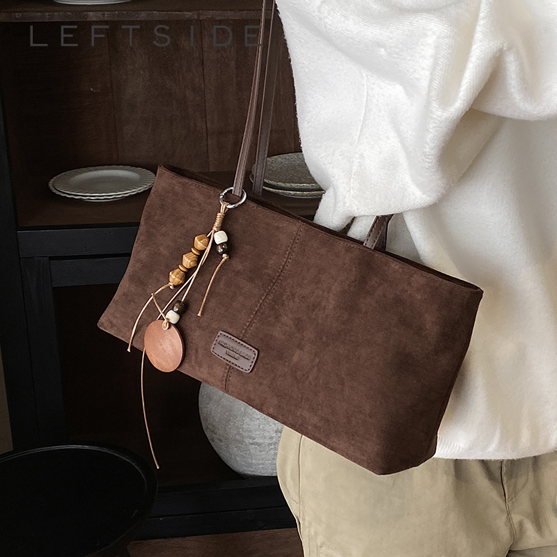 LEFTSIDE Retro Suede Shoulder  - Women Bags 2026 Trends review and price